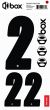 Box Two Number Sticker Kit