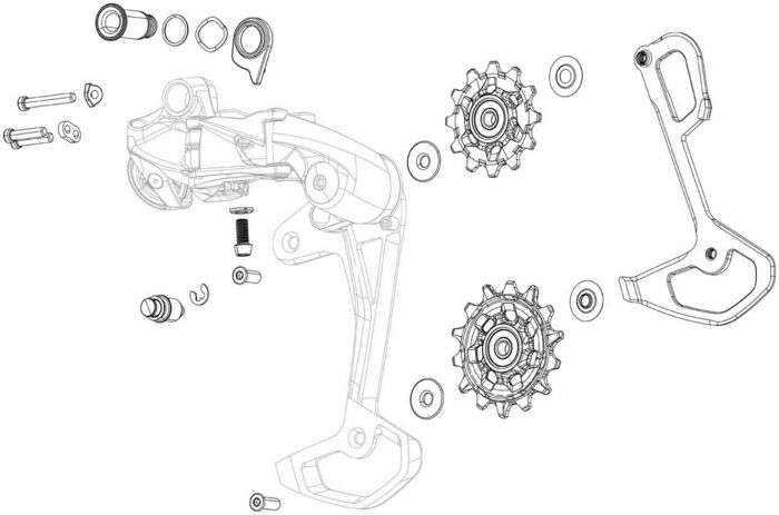SRAM Rear Derailleur Battery Lever / Clip