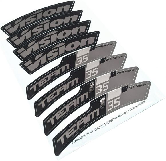 Vision Team 35 Disc Decal Set