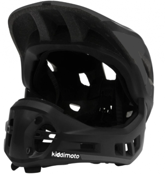 Kiddimoto Ikon Full Face Kids Helmet - Black
