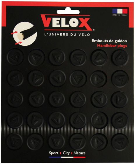 Velox Push Fit Rubber Bar End Plugs