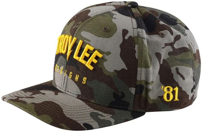 Troy Lee Curved Bill Snapback Cap