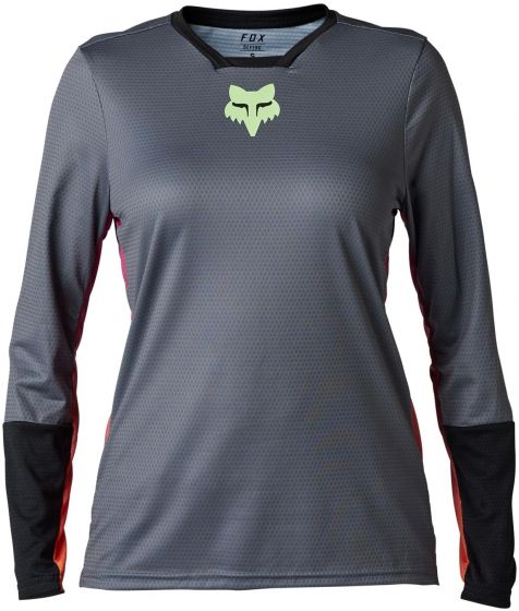 Fox Defend Race Womens Long Sleeve Jersey