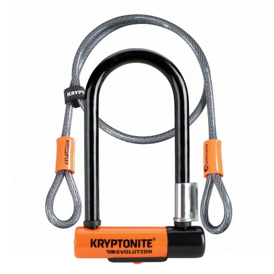 Kryptonite Evolution Mini 7 U-Lock with 4ft Kryptoflex Cable