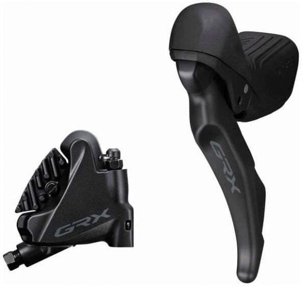Shimano GRX ST-RX610 12-Speed STI Lever With BR-RX410 Flat Mount Caliper Set