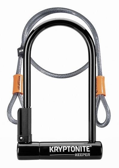 Kryptonite Keeper 12 Standard D-Lock With Flex Cable