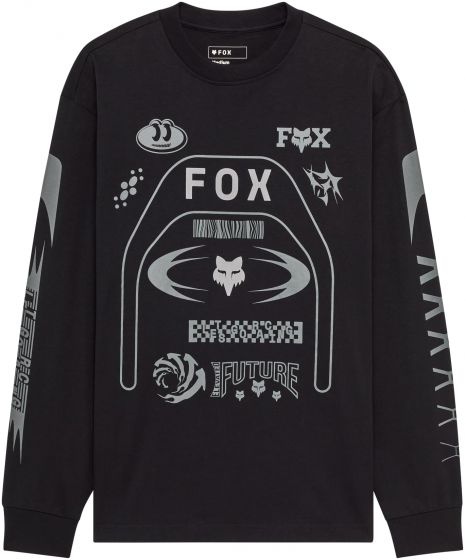 Fox Image Cosmo Oversized Long Sleeve T-Shirt