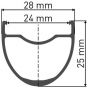 DT Swiss HG 1800 Spline Clincher Disc 650b Front Wheel