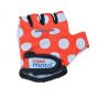 Kiddimoto Cycling Gloves - Red Dotty