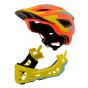 Kiddimoto Ikon Full Face Kids Helmet - Orange/Yellow