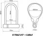 Zefal K-Traz U17 Cable Lock