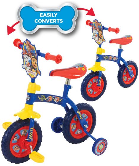 Paw Patrol 2-in-1 10-Inch Kids Training Bike