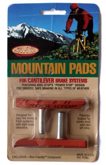 Kool-Stop Contoured MTB Cantilever Brake Pad/Holder Set