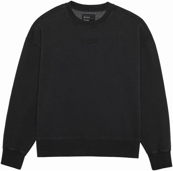 Fox Wordmark Oversized Crew Pullover