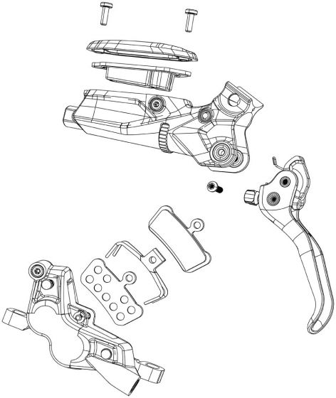 SRAM Code R Disc Brake Lever Assembly