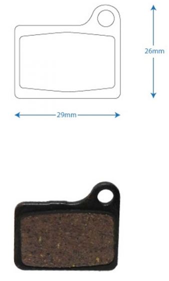 RWD R006 Deore M555/Nexave C901 Organic Disc Brake Pads