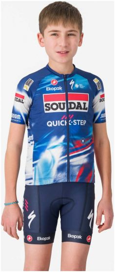 Castelli Soudal Quick-Step Aero Kids' Short Sleeve Jersey