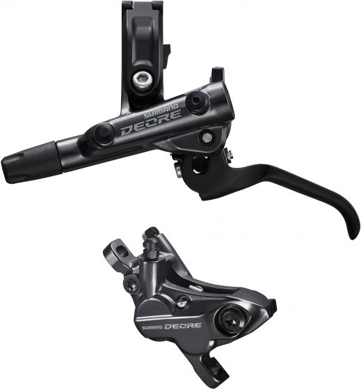 Shimano Deore BR-M6120 / BL-M6100 Brake Lever And Post Mount Calliper Set