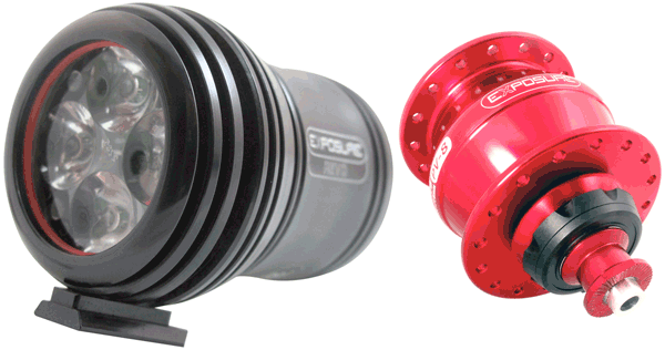 Exposure Revo Front LED Dynamo Light & Dynamo Hub