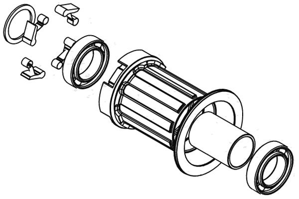 Hope Pro 4 Freehub Assembly 11 Speed Aluminium