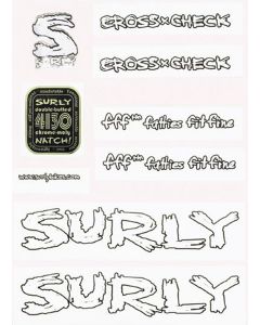 Surly Karate Monkey Frame Decal Kit