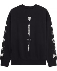 Fox Image Cosmo Oversized Fleece Crew Sweatshirt