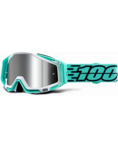 100% Racecraft + Injected Silver Mirror Lens Goggles
