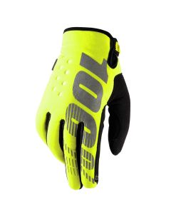 100% Brisker Cold Weather Gloves - Yellow