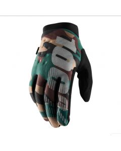 100% Brisker Cold Weather Gloves - Camo/Black