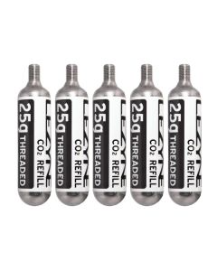 Lezyne Threaded Replacement CO2 Cartridges (5 x 25g)