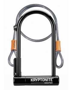 Kryptonite Keeper 12 Standard D-Lock With Flex Cable