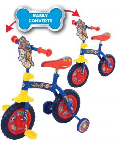 Paw Patrol 2-in-1 10-Inch Kids Training Bike