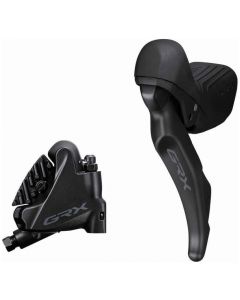 Shimano GRX ST-RX610 12-Speed STI Lever With BR-RX410 Flat Mount Caliper Set