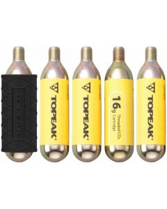Topeak CO2 Cartridges With Sleeve 5 Pack