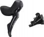 Shimano 105 ST-R7020 Hydraulic Disc STI Lever And Flat Mount Caliper Set